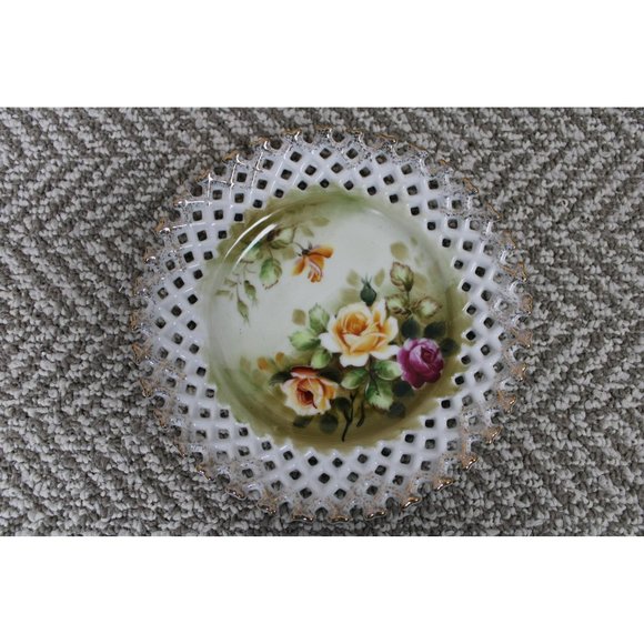 2 Decorative Porcelain Norcrest Japan Hand Painted Plates - Picture 5 of 9